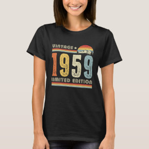 Vintage 1959 Hergestellt in 1959 63. Geburtstag  6 T-Shirt