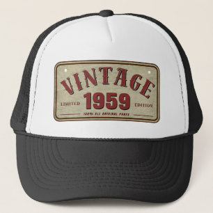 Vintage 1959 limitierte Auflage alle Originalteile Truckerkappe