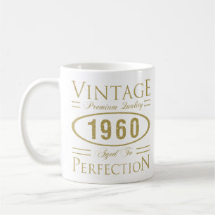 Vintage 1960 60. Geburtstag Premium-Qualität Kaffeetasse
