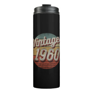 VINTAGE 1960 GEBURTSTAGSGESCHENK FÜR MÄNNER FRAUEN THERMOSBECHER
