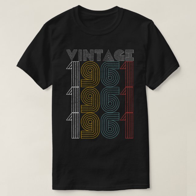 Vintage 1961 58 Jahre alte 58. T-Shirt (Design vorne)