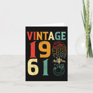 Vintage 1961 61 Jahre alter Geburtstag Camping Wan Karte
