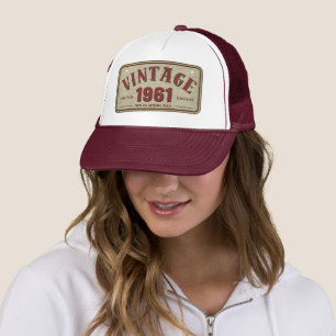 Vintage 1961 Limitierte Auflage Alle Originalteile Truckerkappe