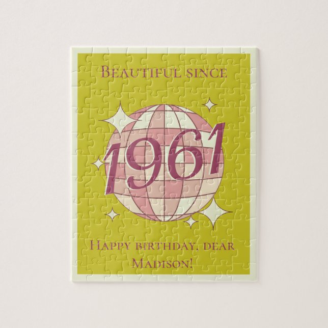Vintage 1961 wird 65 puzzle (Vertikal)