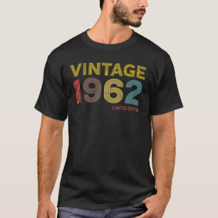 Vintage 1962 limitierte Auflage 60. Geburtstag T-Shirt