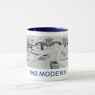 Vintage 1962 Modernistischer Wohnbecher Tasse
