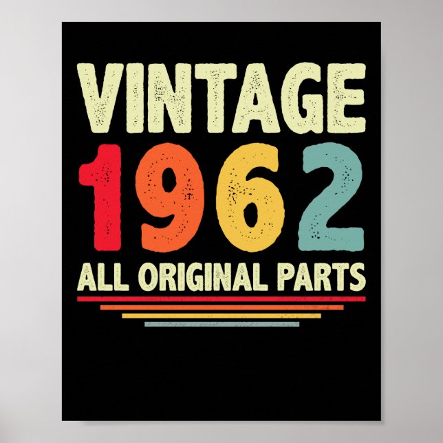 Vintage 1962 poster (Vorne)