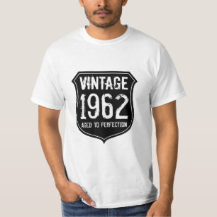 Vintage 1962 T-Shirt für Männer, gealtert bis zur