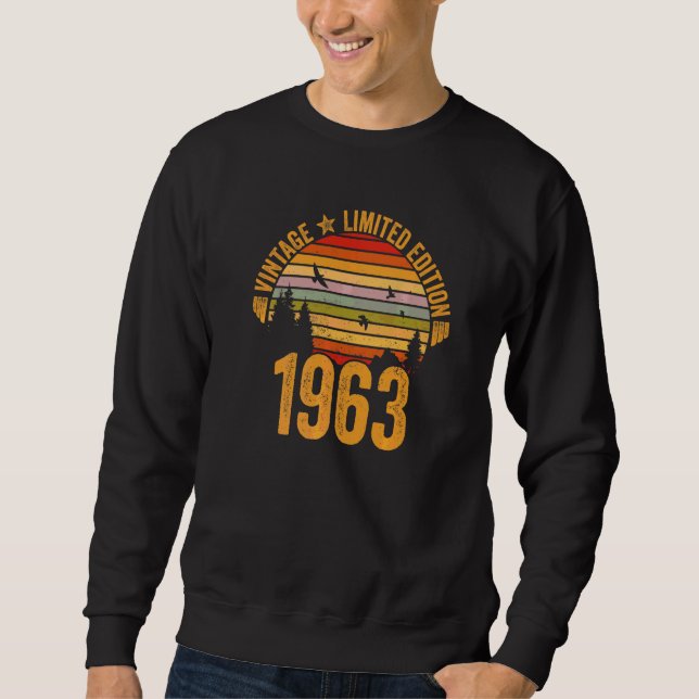 Vintage 1963  Legende seit 1963 Sweatshirt (Vorderseite)
