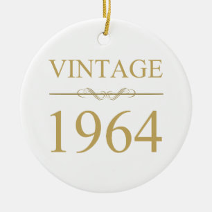 Vintage 1964 60. Geburtstag Keramik Ornament