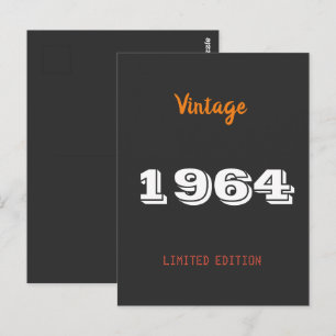 Vintage 1964 Limitierte Postkarte – 62.