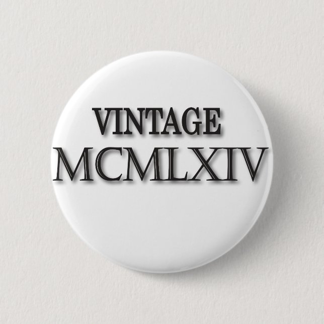 Vintage 1964 römisch button (Vorderseite)