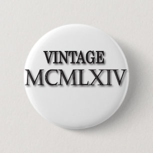 Vintage 1964 römisch button