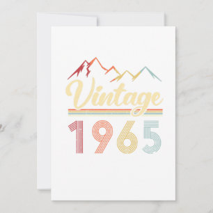 Vintage 1965 56th Birthday Retro 56 Years Old Einladung