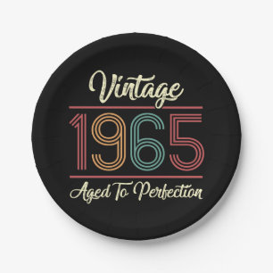 Vintage 1965 60. Geburtstag Pappteller