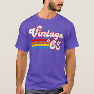 Vintage 1965 Geburtstags-Shirt Retro 65 Geburtstag T-Shirt