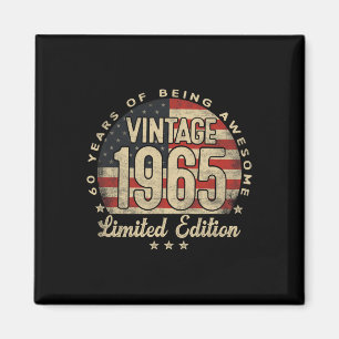 Vintage 1965 limitierte Auflage 60 Jahre alte Gesc Magnet