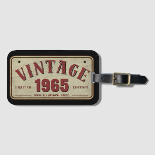 Vintage 1965 Limitierte Auflage Alle Originalteile Gepäckanhänger
