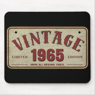 Vintage 1965 Limitierte Auflage Alle Originalteile Mousepad