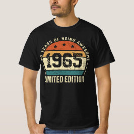 Vintage 1965 Retro 60th Birthday Idea T-Shirt
