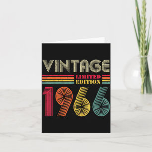 Vintage 1966 60. Geburtstagsgeschenk Männer Frauen Karte