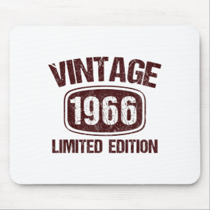 Vintage 1966 60 Jahre alt 60. Geburtstagsgeschenk  Mousepad