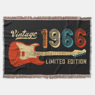 Vintage 1966 Geburtstagsgeschenk für E-Gitarrenlie Decke