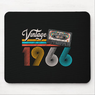Vintage 1966 Kassettenband 60. Geburtstag 60 Jahre Mousepad