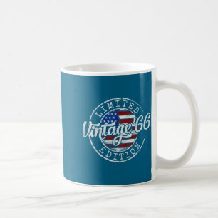 Vintage 1966 Stempel 60. Geburtstag Grafik Kunst Kaffeetasse