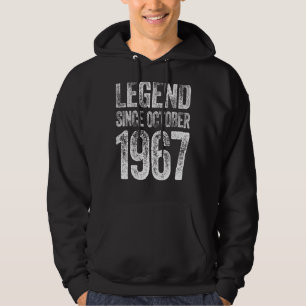 Vintage 1967 Geburtstag Oktober Geboren Legende S Hoodie