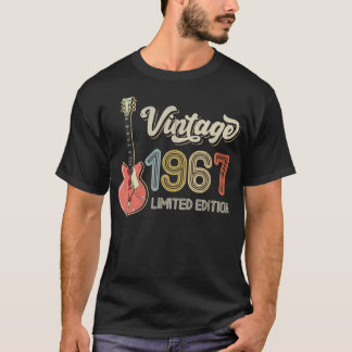 Vintage 1967 Guitar lovers 55th Birthday Electric T-Shirt