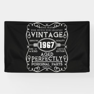 Vintage 1967 Mann Mythos Legende 54. Geburtstag Banner