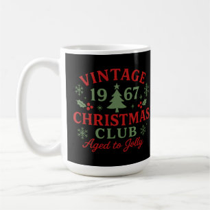 Vintage 1967 Weihnachtsverein gealtert zu fröhlich Kaffeetasse