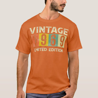 Vintage 1969 Limited Edition Gift 52nd Birthday T-Shirt