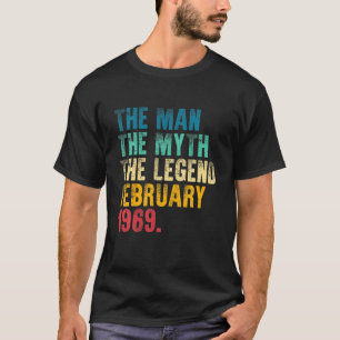 Vintage 1969 Mann Mythos Legende 52. Geburtstagsge T-Shirt