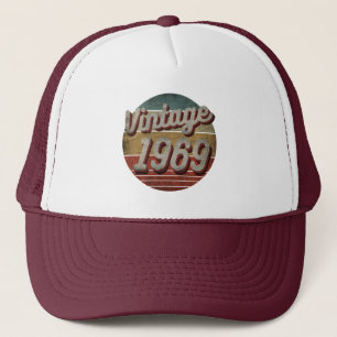 VINTAGE 1969 MEN WOMEN BIRTHDAY GIFT TRUCKER HAT TRUCKERKAPPE