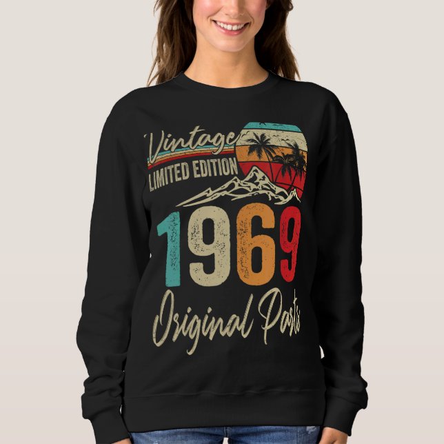 Vintage 1969 Originalteile 53. Geburtstag Sweatshirt (Vorderseite)