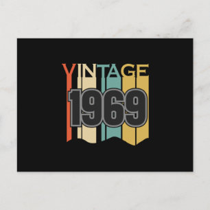Vintage 1969 Retro-Liebhaber Lustige Geburtstagsge Postkarte