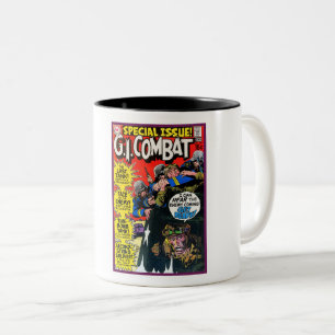 VINTAGE 1970 COMIC-HEFT-KUNST ZWEIFARBIGE TASSE