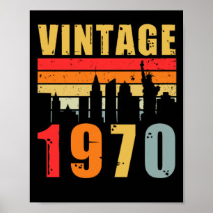Vintage 1970 Hergestellt 1970 Poster