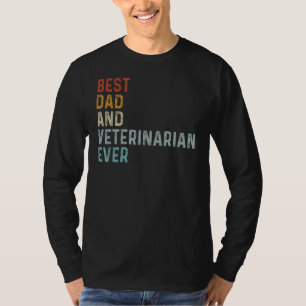 Vintage 1970er Jahre Retro Best Vater und Veterinä T-Shirt