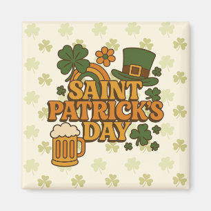 Vintage 1970er Saint Patrick's Day Magnet