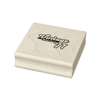 Vintage 1971 50. Geburtstag März Gummistempel