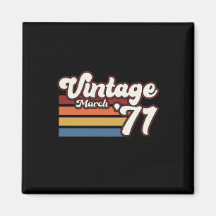 Vintage 1971 50. Geburtstag März Magnet