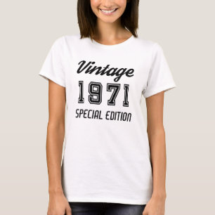 Vintage 1971 Sonderausgabe Geburtstag T-Shirt