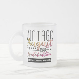 Vintage 1972 50 Jahre alte Geschenke 50. Geburtsta Mattglastasse