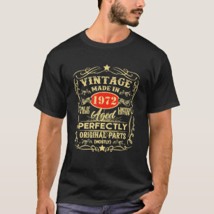 Vintage 1972 51. Geburtstagsgeschenk Männer Frauen T-Shirt
