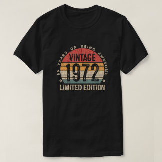 Vintage 1972 55. Geburtstag Limited Edition T-Shirt
