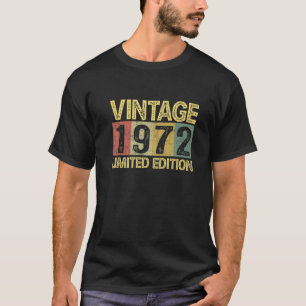Vintage 1972 Geburtstag 50 Jahre Alt Lustiger 50. T-Shirt