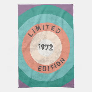 Vintage 1972 limitierte Auflage 50. Geburtstag Geschirrtuch
